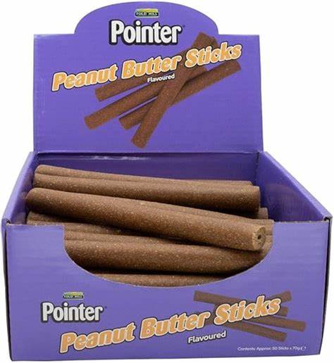 Pointer Peanut Butter Flavoured Sticks Grain Free