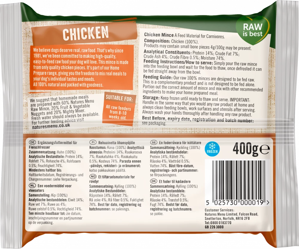 Natures Menu Chicken 400g