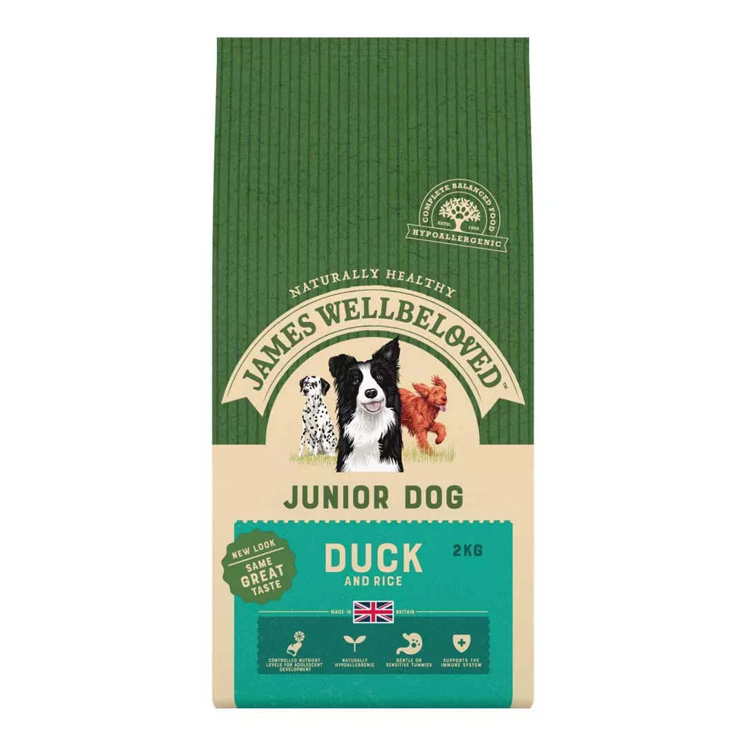 James Wellbeloved Junior Duck & Rice 2kg