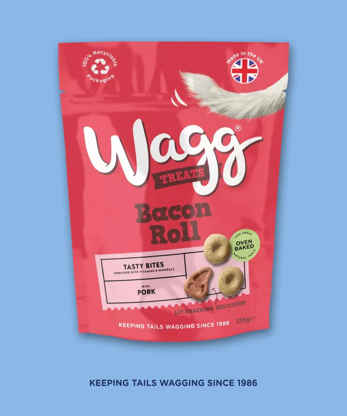 Wagg Treats Bacon Roll