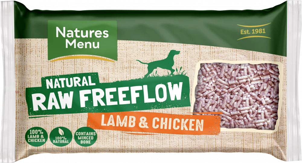 Nature menu lamb & chicken free flow